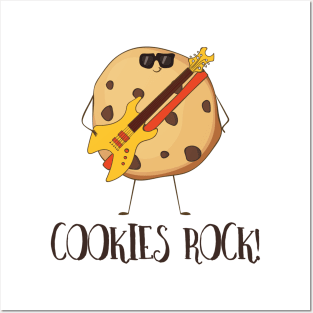 Cookies Rock! Funny Cute Cookie Love Posters and Art